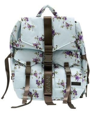 Ganni Re Tech Backpack - Green