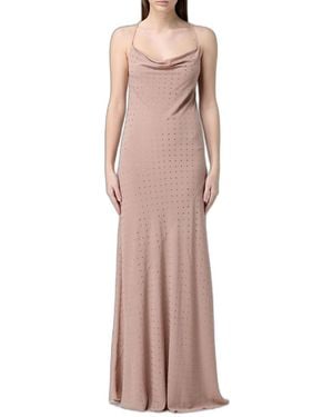 Pinko Long Strass Slipdress - Pink