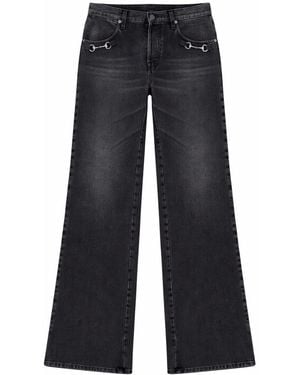 Gucci Denim Jeans With Horsebit Detail - Blue