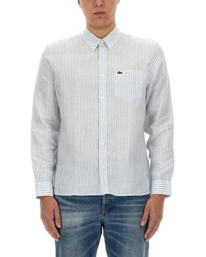 Lacoste Shirt With Logo - Gray