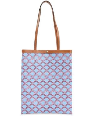 Celine Denim Medium Flat Shopper - Blue