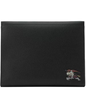Burberry Calf Leather Pouch - Black