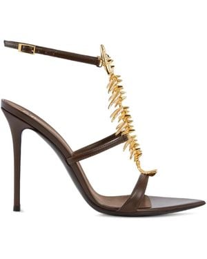 Giuseppe Zanotti Lamb Leather Cow Leather Kidskin Sandal - Multicolor