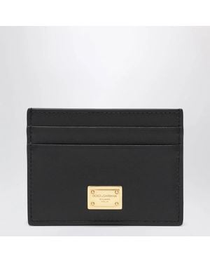 Dolce & Gabbana Dolce&Gabbana Plongé Calf Leather Card Holder - Black
