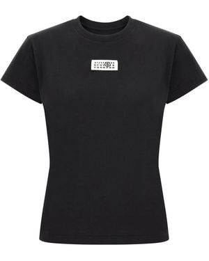 MM6 by Maison Margiela 'Numeric Signature Mm6' T-Shirt - Black