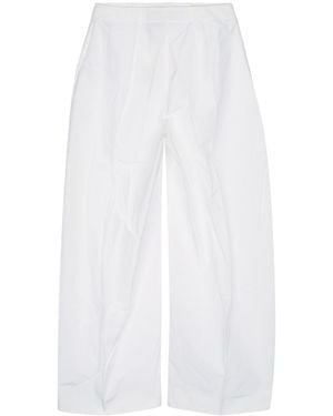Jacquemus Le Pantalon Ovalo Fluide - White