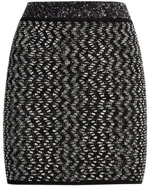 Missoni Zigzag Lamé Mini Skirt - Black