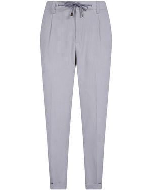 Barba Napoli "Roma" Chino Trousers - Grey