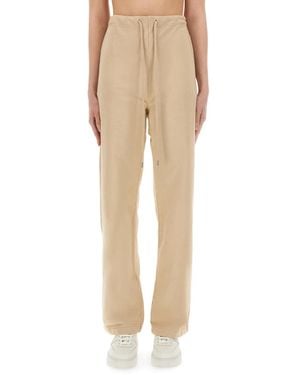 Moschino Cotton Pants - Natural