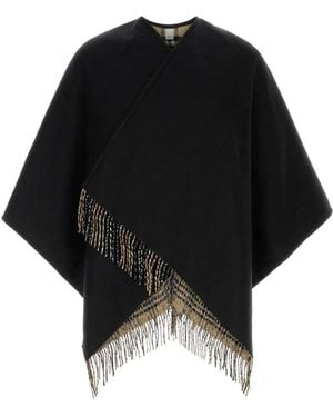 Burberry A:St Lw Sld To 500D Cape:174346:C1900 - Black