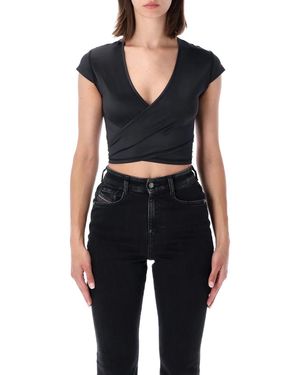 DIESEL Reno Wrap Crop Top - Black