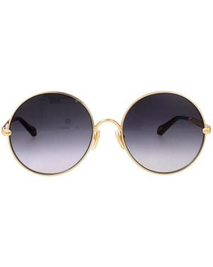 Chloé Metal Sunglasses - Blue