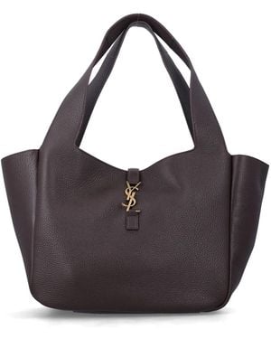 Saint Laurent Le 5 À 7 Bea Tote Bag - Purple