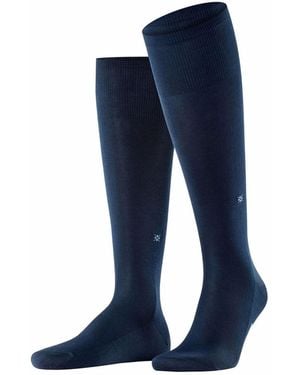 Burlington Cardiff Knee-High Socks - Blue