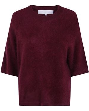 ABSOLUT CASHMERE "Jenna" Short Sleeves Jumper - Red