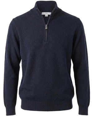 Malo Cashmere V Neck - Blue
