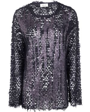 Aviu Plisse Pullover - Blue