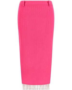 The Attico Double Layer Skirt - Pink