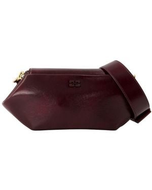 Ganni Bou East/West Shoulder Bag - Red