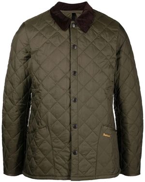 Barbour Padded Shirt Coat - Green