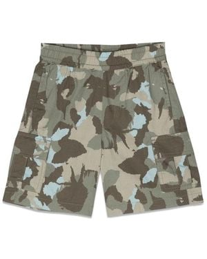 Aspesi Camou Bermuda Shorts - Green