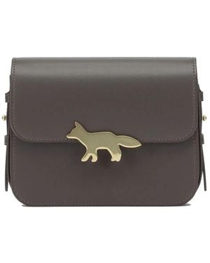 Maison Kitsuné Maison Kitsuné "Edie" Small Croosbody Bag - Grey