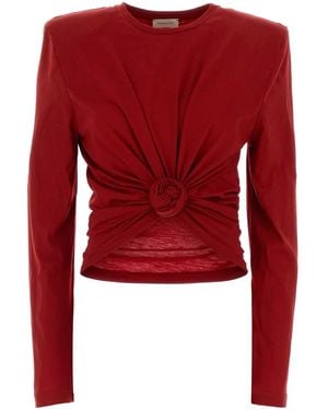 Magda Butrym Pf26 Blouse 14 - Red