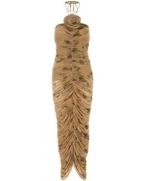 Magda Butrym Aw26 Dress 37 Print - Metallic