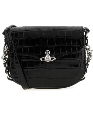Vivienne Westwood Hunter Flap Crossbody - Black
