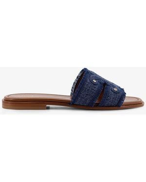 Celine Marina Denim Sandals - Blue