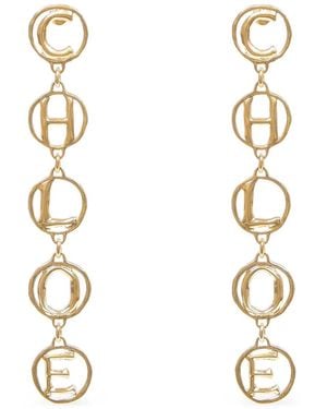 Chloé Chloé 'Script' Earrings - Metallic
