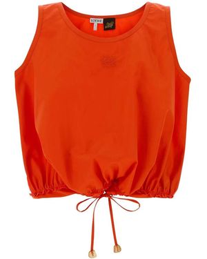 Loewe Poplin Paula S Ibiza Top - Red