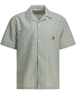 Carhartt Leavel Casual Cotton Polyester Shirt - Green