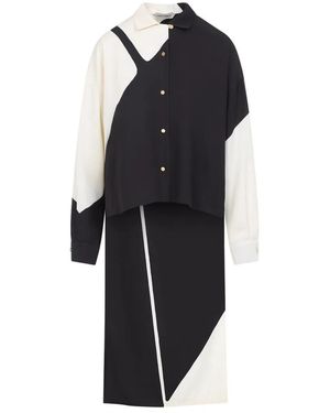 Alberta Ferretti Twill Shirt - Black