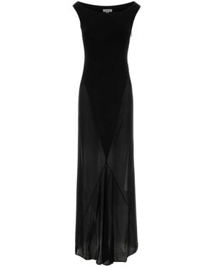 Alaïa Long T-Shirt Dress - Black