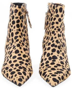 Aeyde Calfhair Leather Heels - Natural