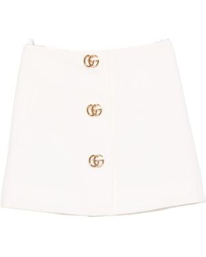 Gucci Wool Skirt - White