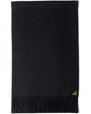 Prada Silk/Cashmere Scarf - Black