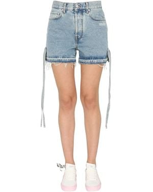 Off-White c/o Virgil Abloh Denim Shorts - Blue