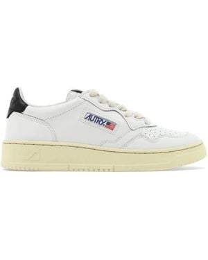 Autry "Medalist Low Crystal" Sneakers - White