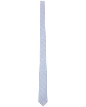 Paul Smith "Tonal Floral" Tie - White