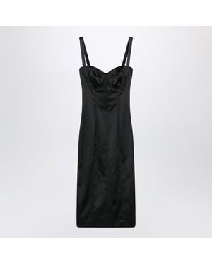 Dolce & Gabbana Dolce&Gabbana Satin Bustier Dress - Black