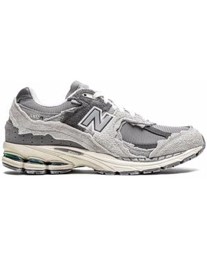 New Balance Suede Mesh Trainers - White