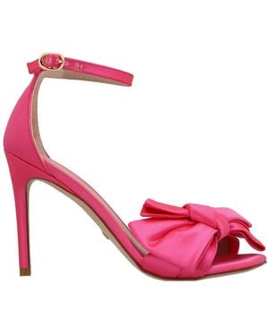 Stuart Weitzman 'Nudistcurver Loveknot' Sandals - Pink
