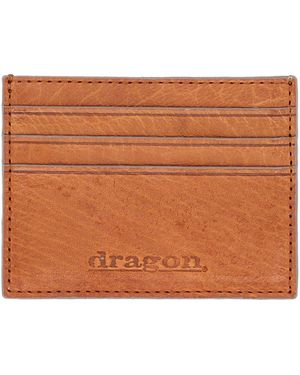 Dragon Diffusion Check Card Holder - Brown