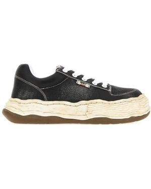 Maison Mihara Yasuhiro Oliver Original Sole Shrink Leather -Top Sneaker - Black