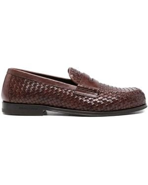 DSquared² Neoclassic Calf Leather Loafers - Brown