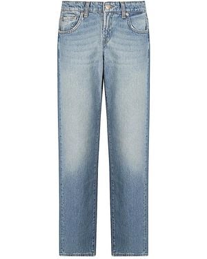 Seven7 Low Straight Denim Jeans - Blue