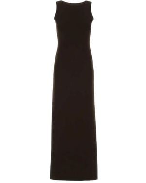 Gucci Chocolate Stretch Viscose Blend Dress - Black