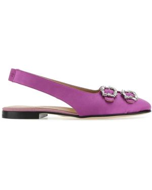 Edhen Milano Satin Sunset Ballerinas - Pink